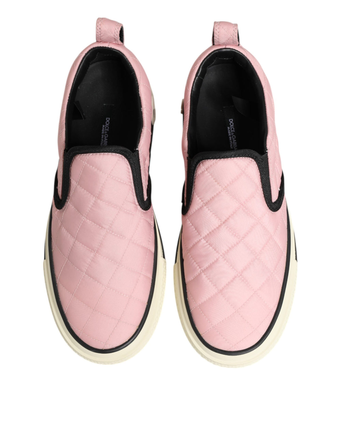 Baskets Dolce & Gabbana femme slip-on matelassées rose – LA12897