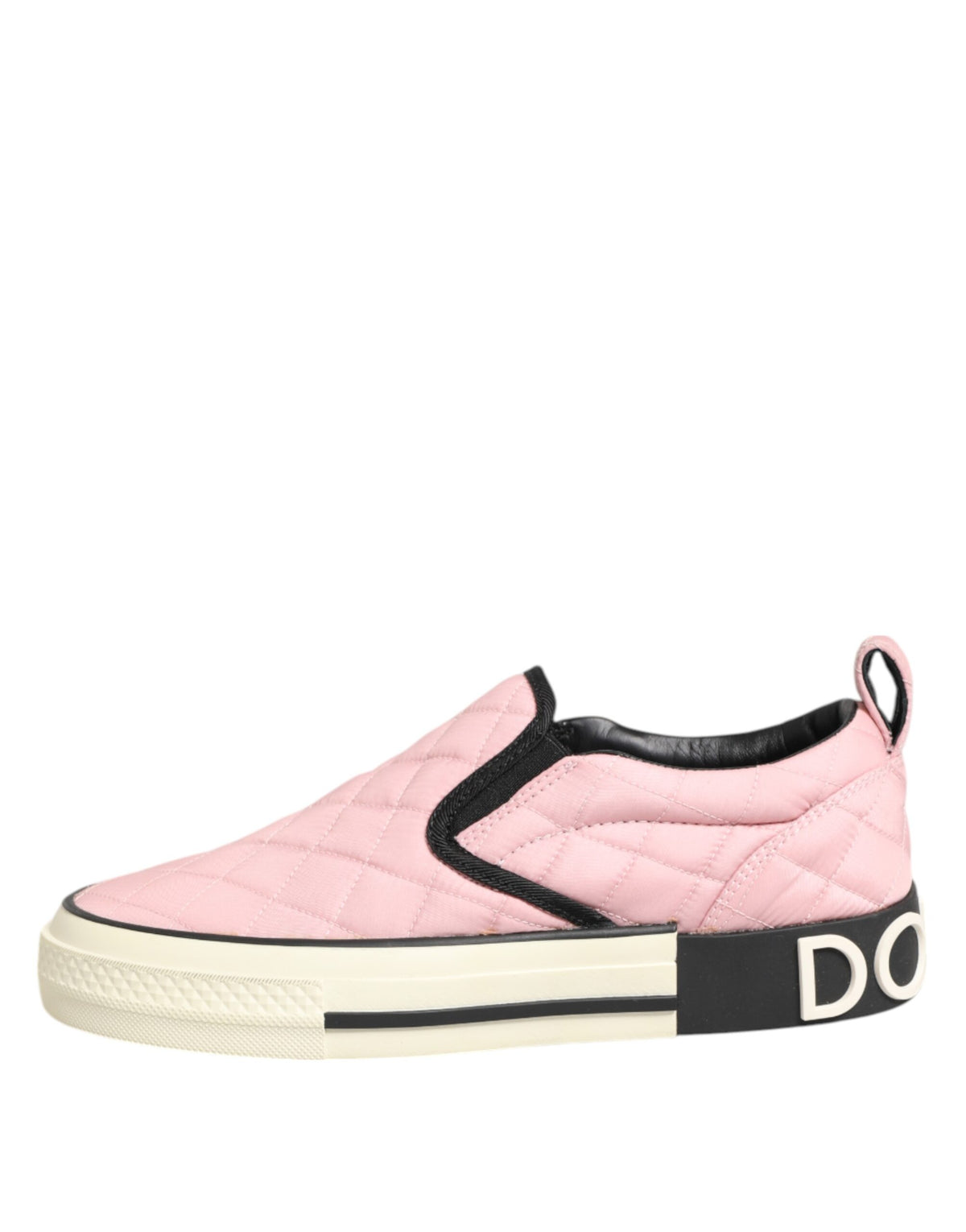 Baskets Dolce & Gabbana femme slip-on matelassées rose – LA12897