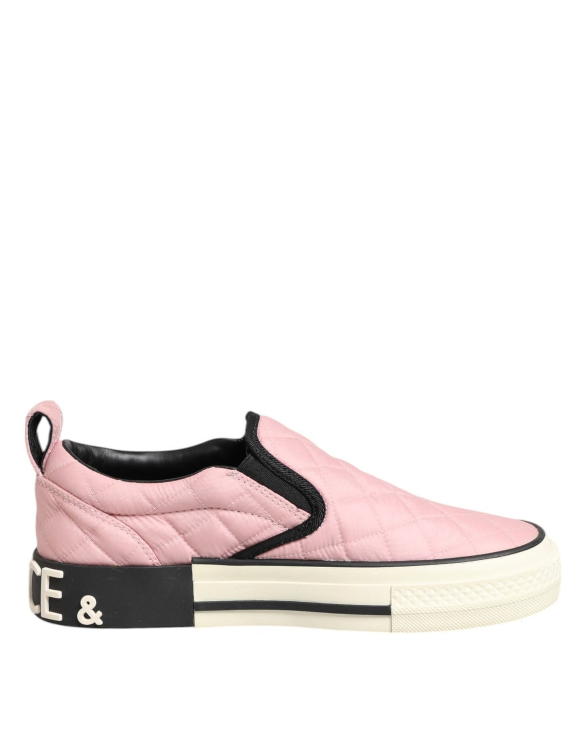 Baskets Dolce & Gabbana femme slip-on matelassées rose – LA12897