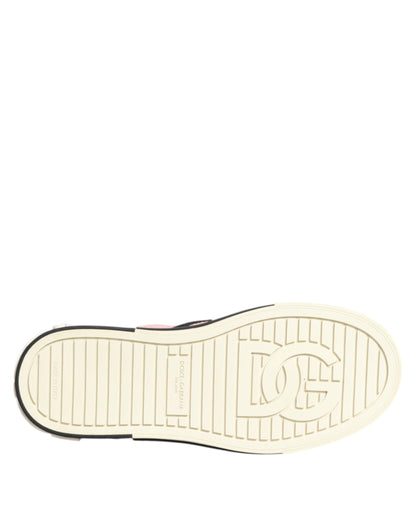 Baskets Dolce & Gabbana femme slip-on matelassées rose – LA12897