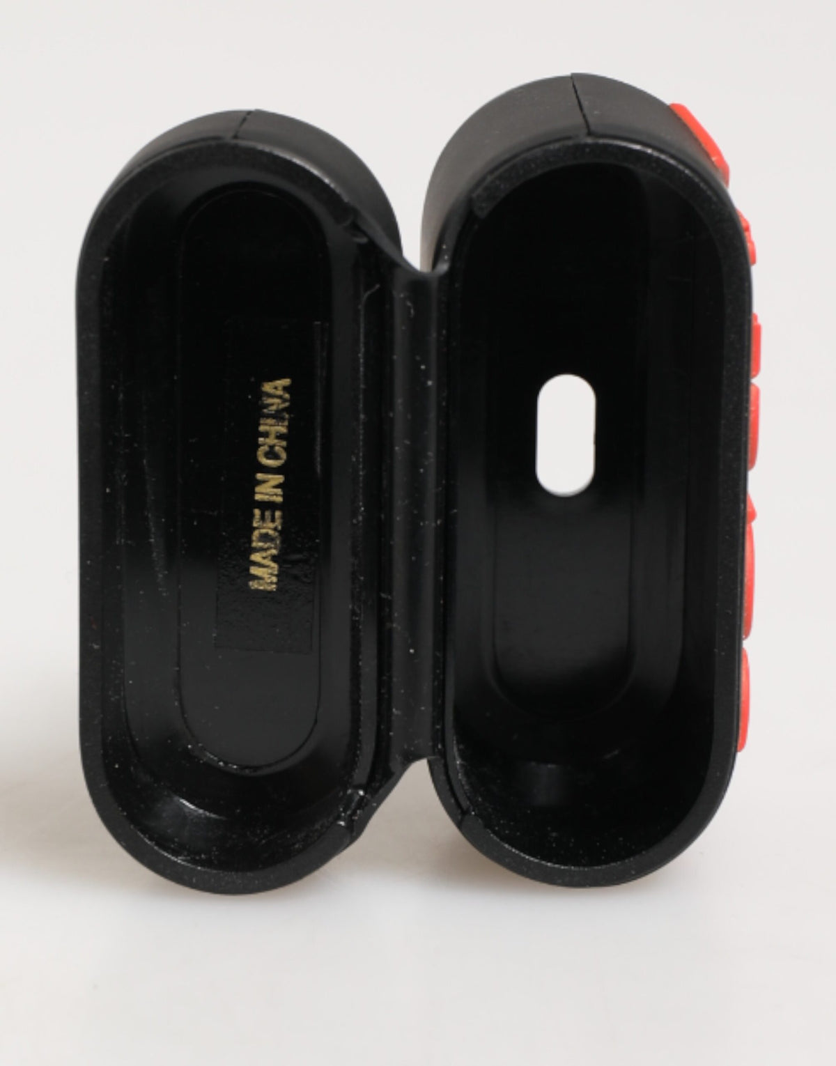 Étui AirPods Dolce & Gabbana mixte logo en relief noir et orange – SMY11112