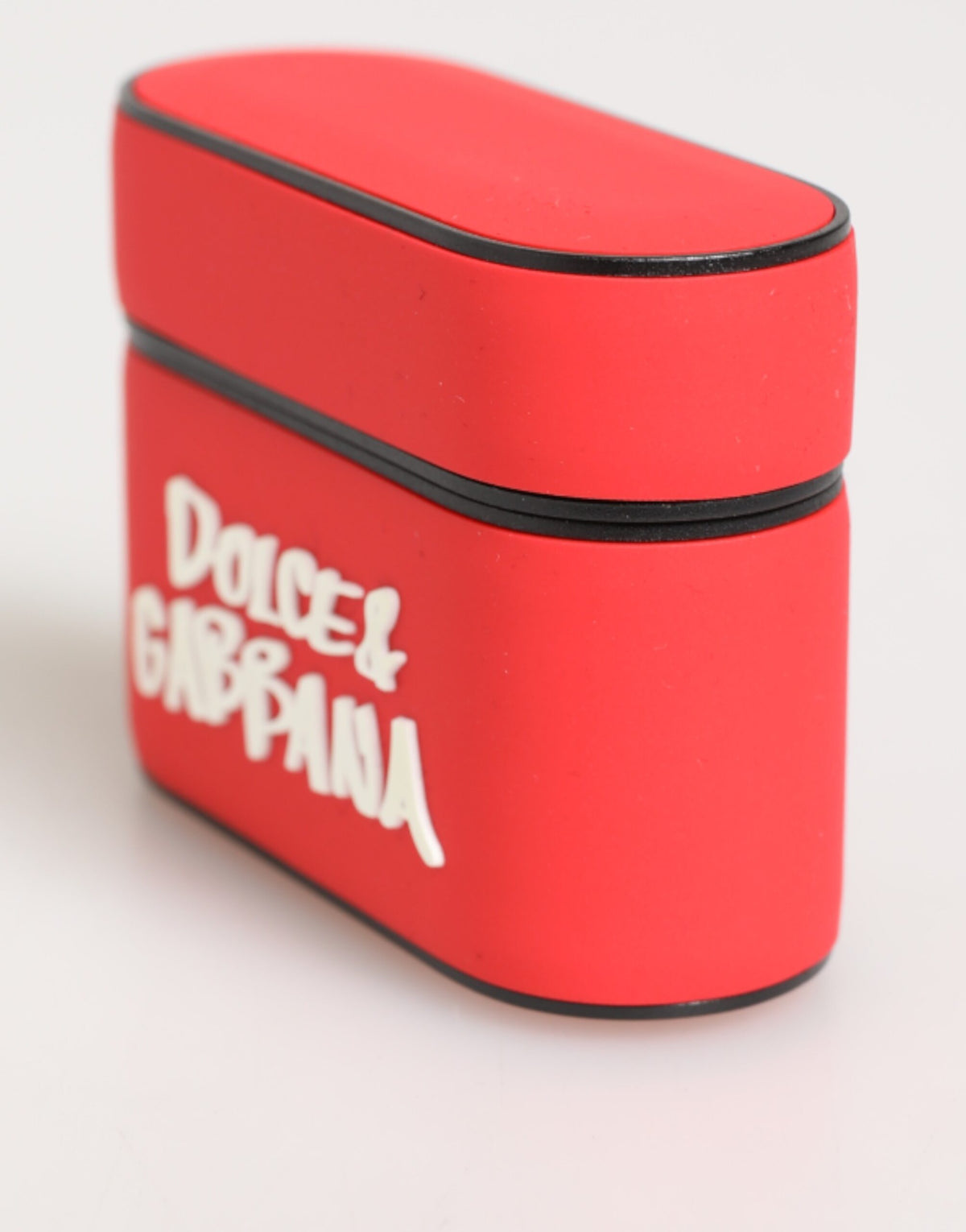 Étui AirPods Dolce & Gabbana mixte à rabat logo DG en PVC rouge – SMY11120
