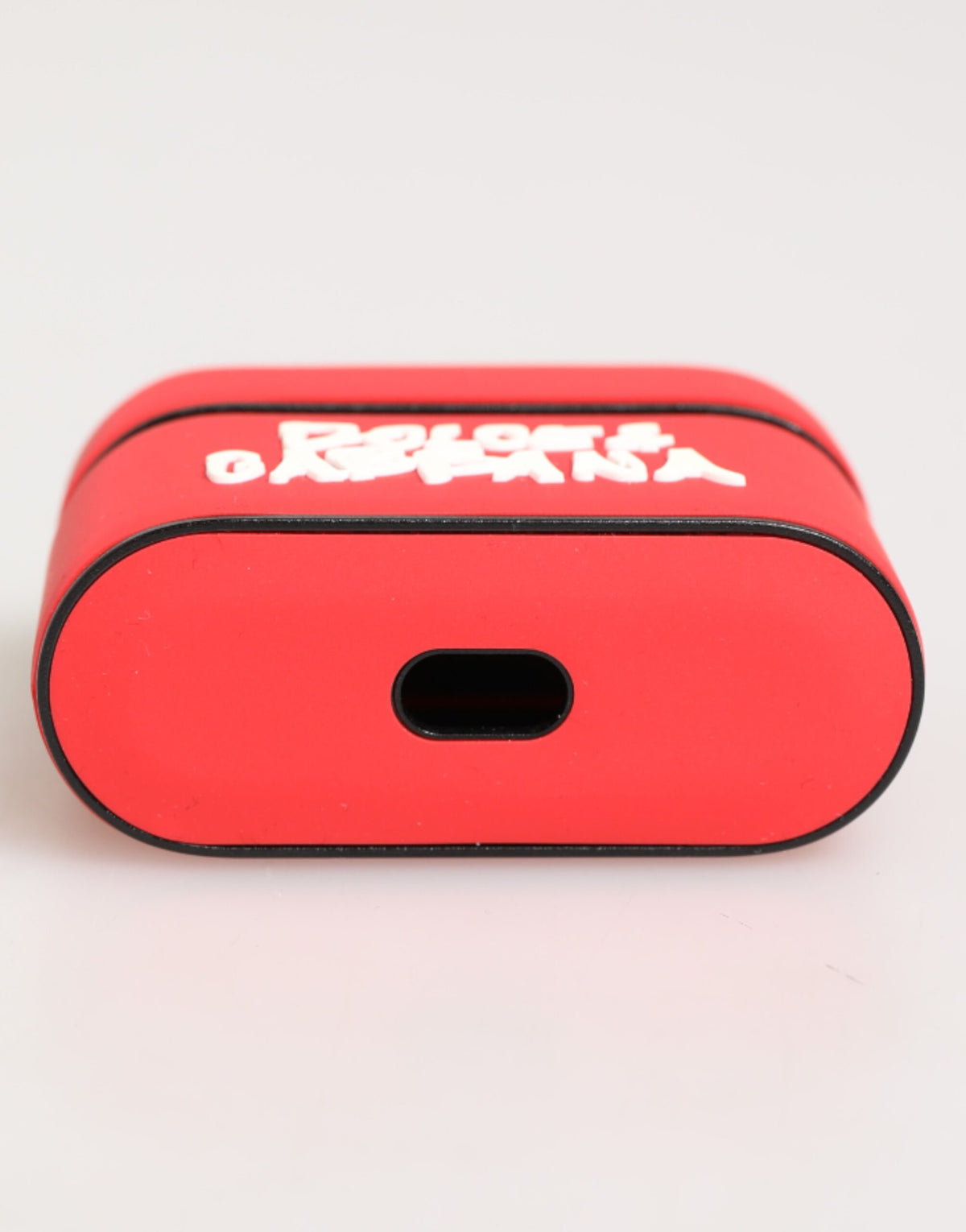 Étui AirPods Dolce & Gabbana mixte à rabat logo DG en PVC rouge – SMY11120