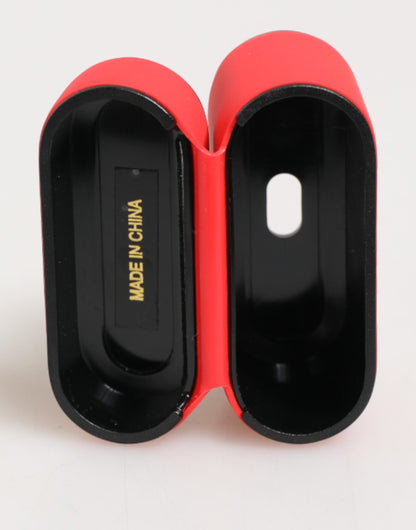Étui AirPods Dolce & Gabbana mixte à rabat logo DG en PVC rouge – SMY11120
