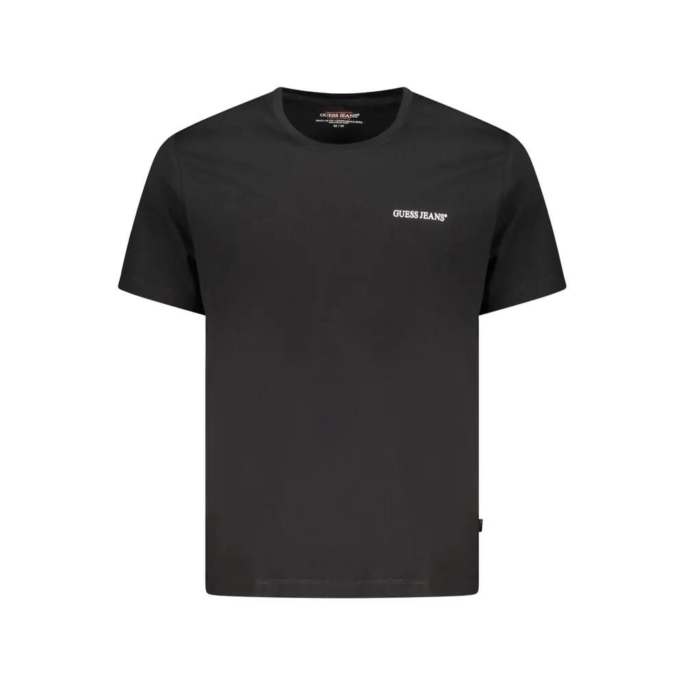 Guess Jeans Black Cotton Men T-Shirt by Guess Jeans