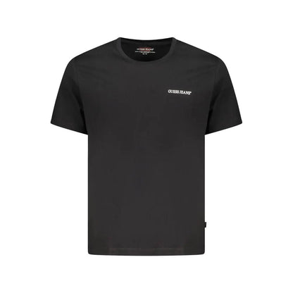 Guess Jeans Black Cotton Men T-Shirt by Guess Jeans