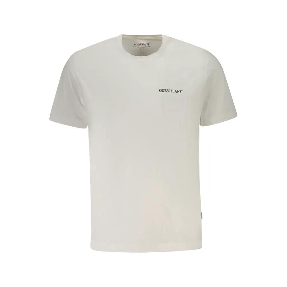 Guess Jeans Bianco Cotton Men T-Shirt by Guess Jeans