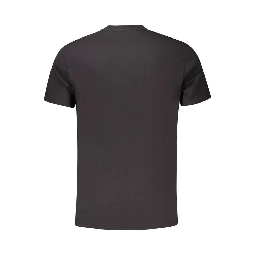 Tommy Hilfiger Black Cotton Men T-Shirt by Tommy Hilfiger