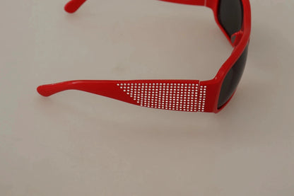 Dolce & Gabbana DG4027 Red Crystal Black Lens Shades Sunglasses by Dolce & Gabbana