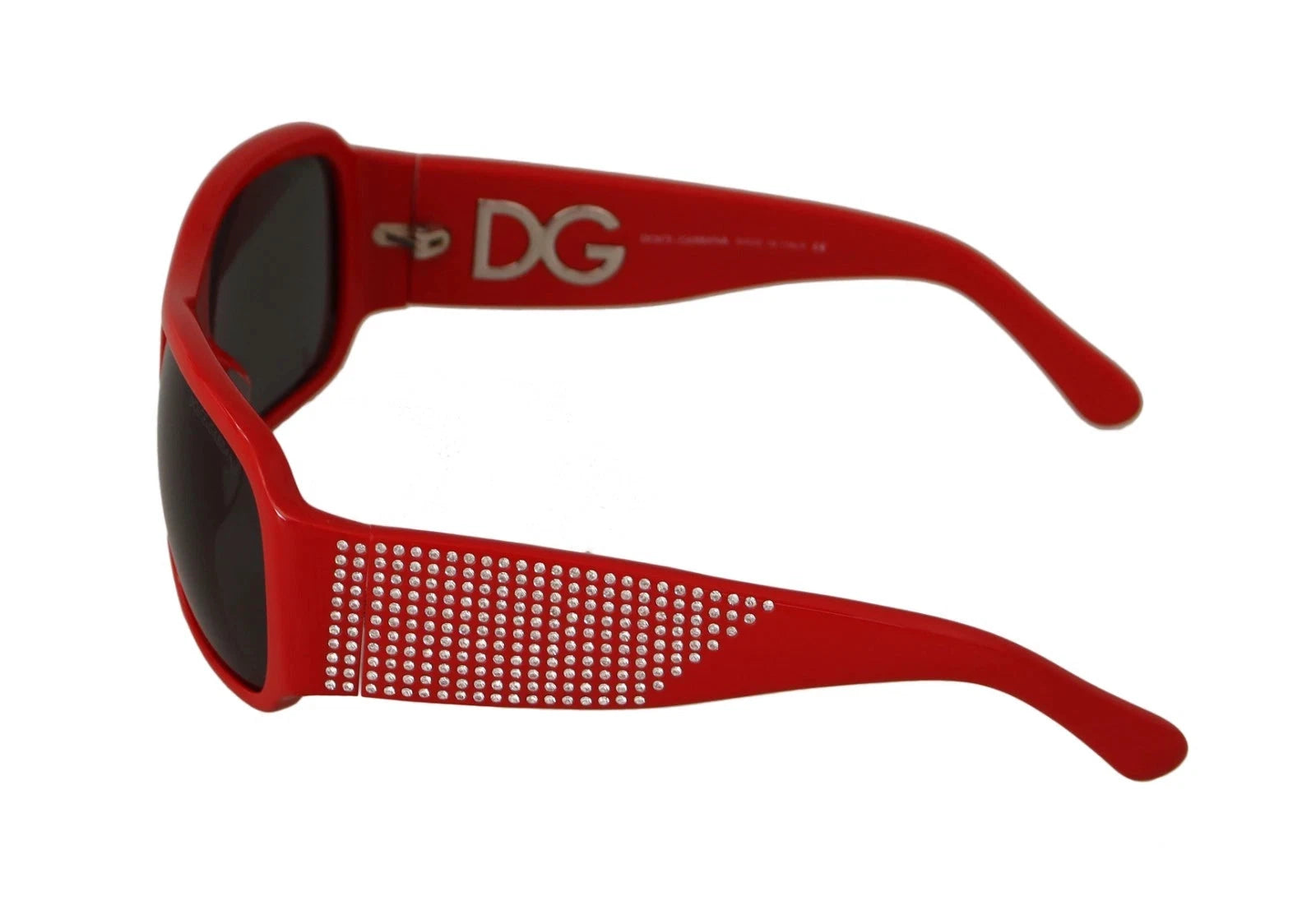 Dolce & Gabbana DG4027 Red Crystal Black Lens Shades Sunglasses by Dolce & Gabbana