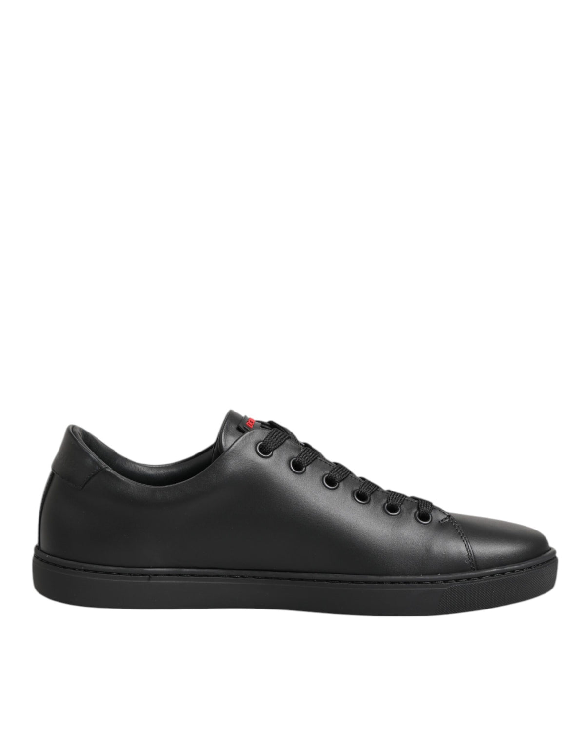 Baskets Dolce & Gabbana femme cœur en cristaux en cuir noir – LA12922