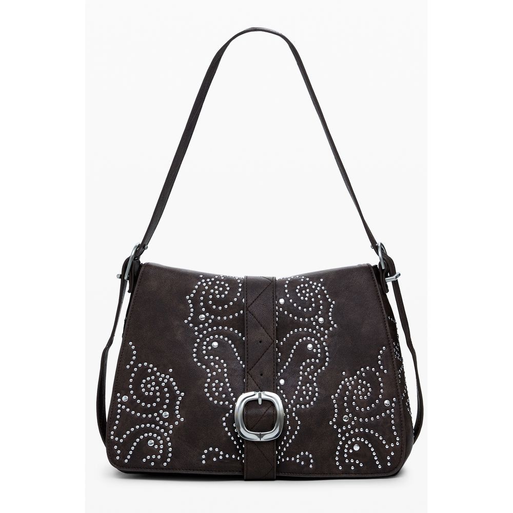 Sac à main Desigual femme Poker Face en polyuréthane marron – DE-39818