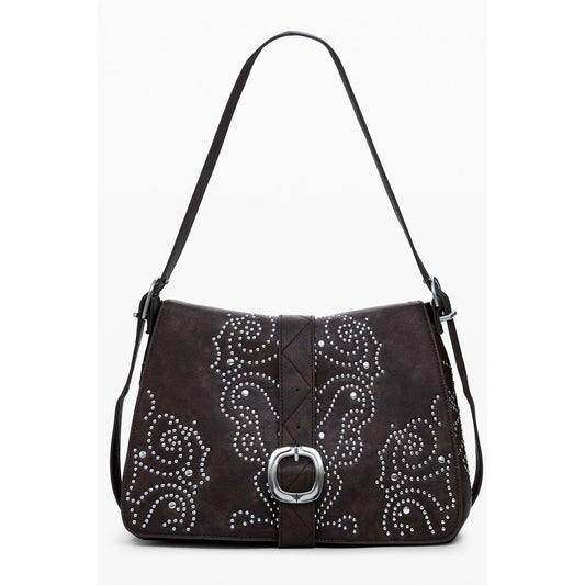 Sac à main Desigual femme Poker Face en polyuréthane marron – DE-39818