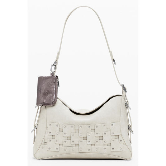 Sac à main Desigual femme New Patch en polyuréthane beige – DE-39828