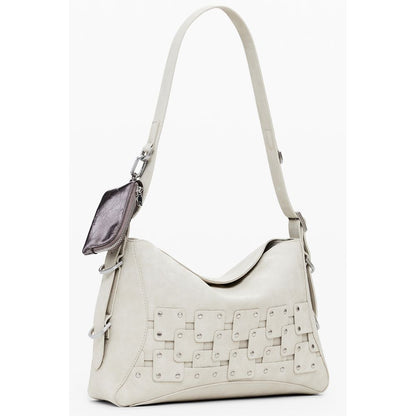 Sac à main Desigual femme New Patch en polyuréthane beige – DE-39828