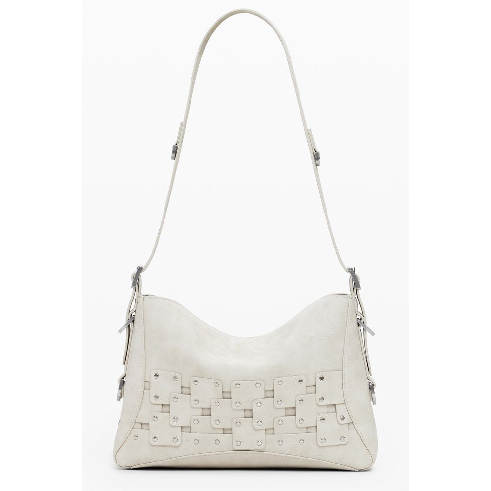 Sac à main Desigual femme New Patch en polyuréthane beige – DE-39828