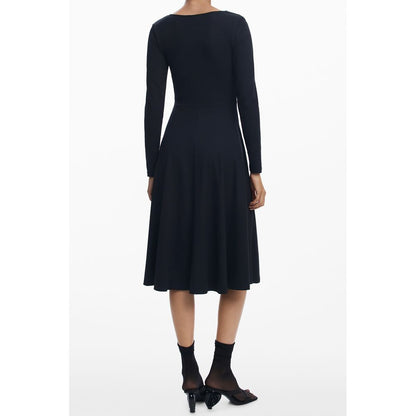 Robe Desigual femme longue Lirio en coton noir – DE-39783