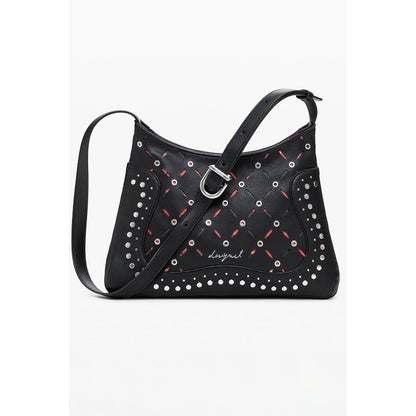 Sac porté épaule Desigual femme Yankee Manaos en polyuréthane noir – DE-39876