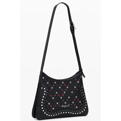 Sac porté épaule Desigual femme Yankee Manaos en polyuréthane noir – DE-39876