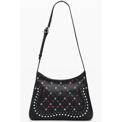 Sac porté épaule Desigual femme Yankee Manaos en polyuréthane noir – DE-39876
