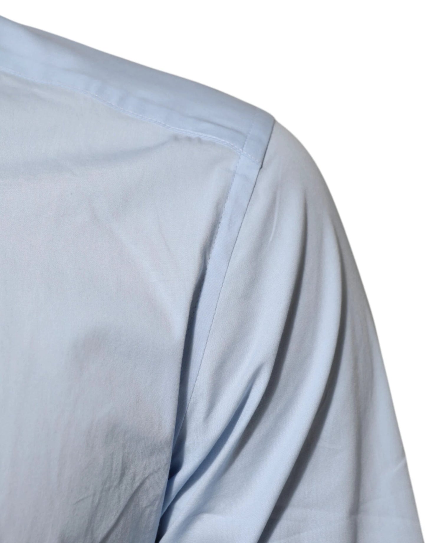 Dolce & Gabbana Light Blue Cotton GOLD Formal Men Dress Shirt by Dolce & Gabbana