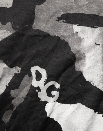 Dolce & Gabbana Multicolor Camouflage Men Short Sleeves T-shirt