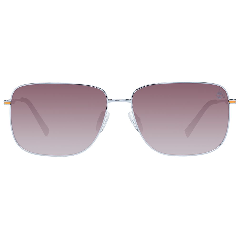 Lunettes de Soleil Timberland Métal Gris Pour Homme Rectangulaires Plastique