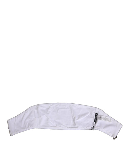 Dolce & Gabbana White Nylon Strapless Corset Top Underwear