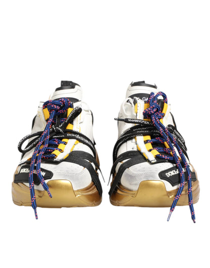 Dolce & Gabbana Multicolor Daymaster Low Top Sneakers Shoes by Dolce & Gabbana