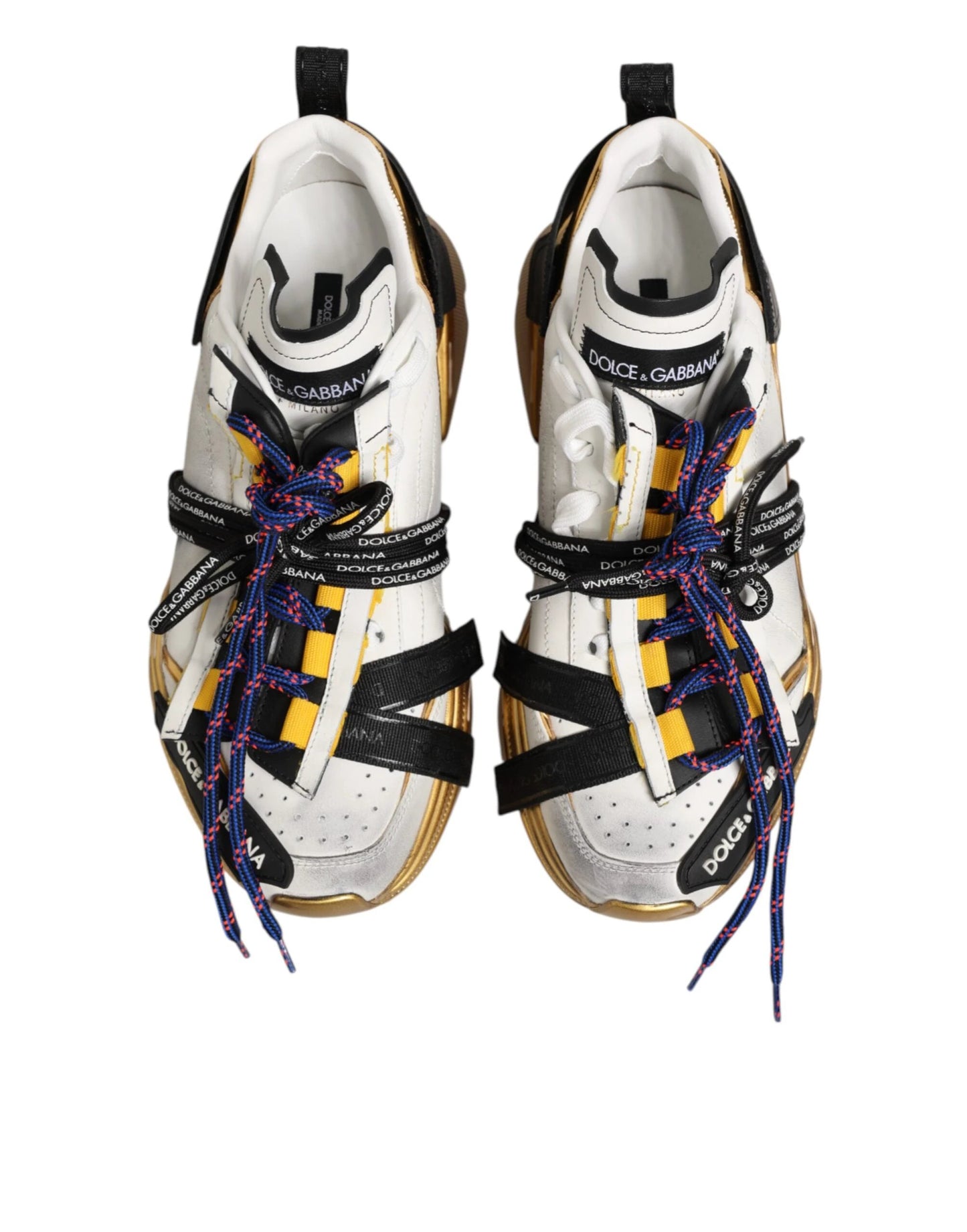 Dolce & Gabbana Multicolor Daymaster Low Top Sneakers Shoes by Dolce & Gabbana