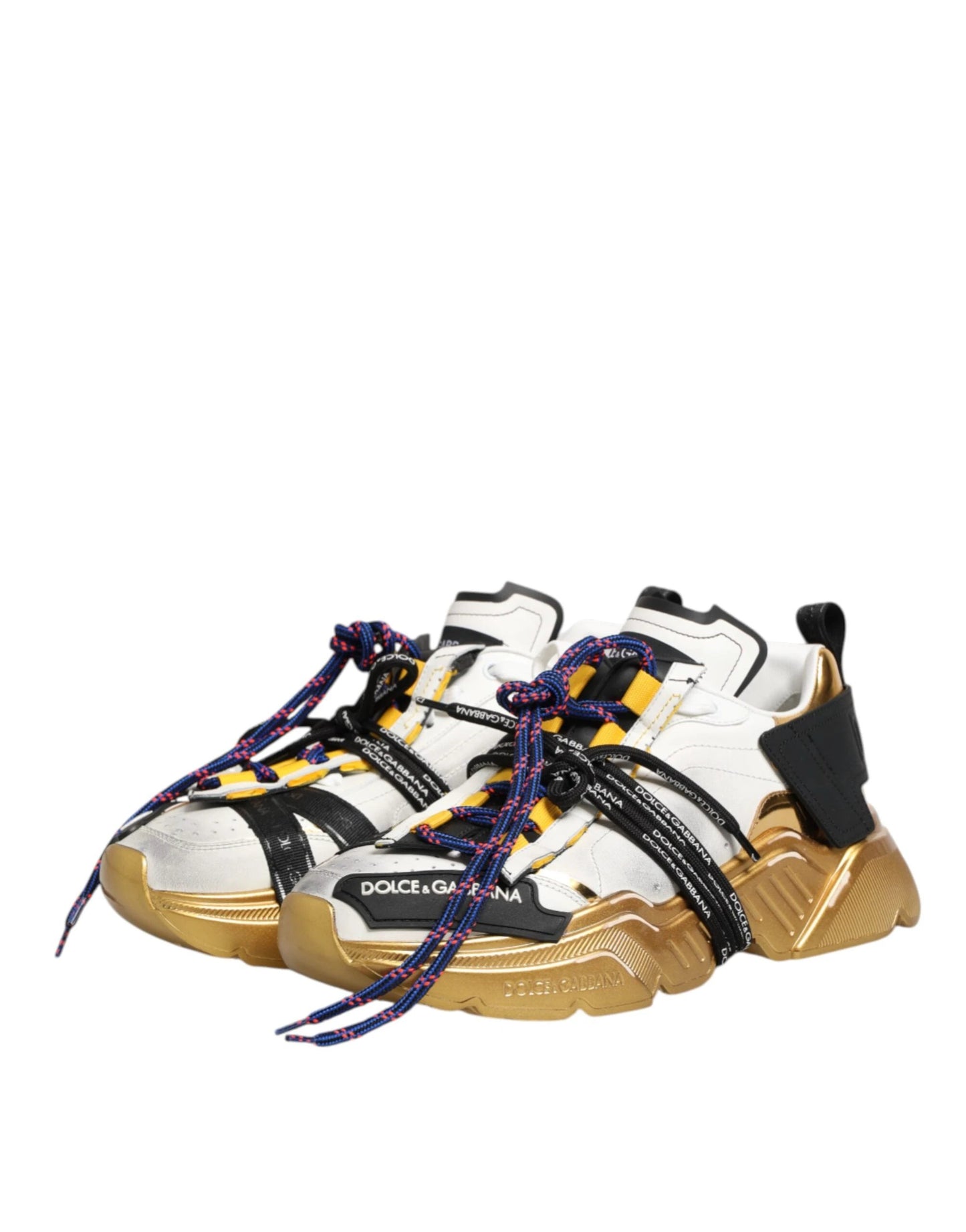 Dolce & Gabbana Multicolor Daymaster Low Top Sneakers Shoes by Dolce & Gabbana