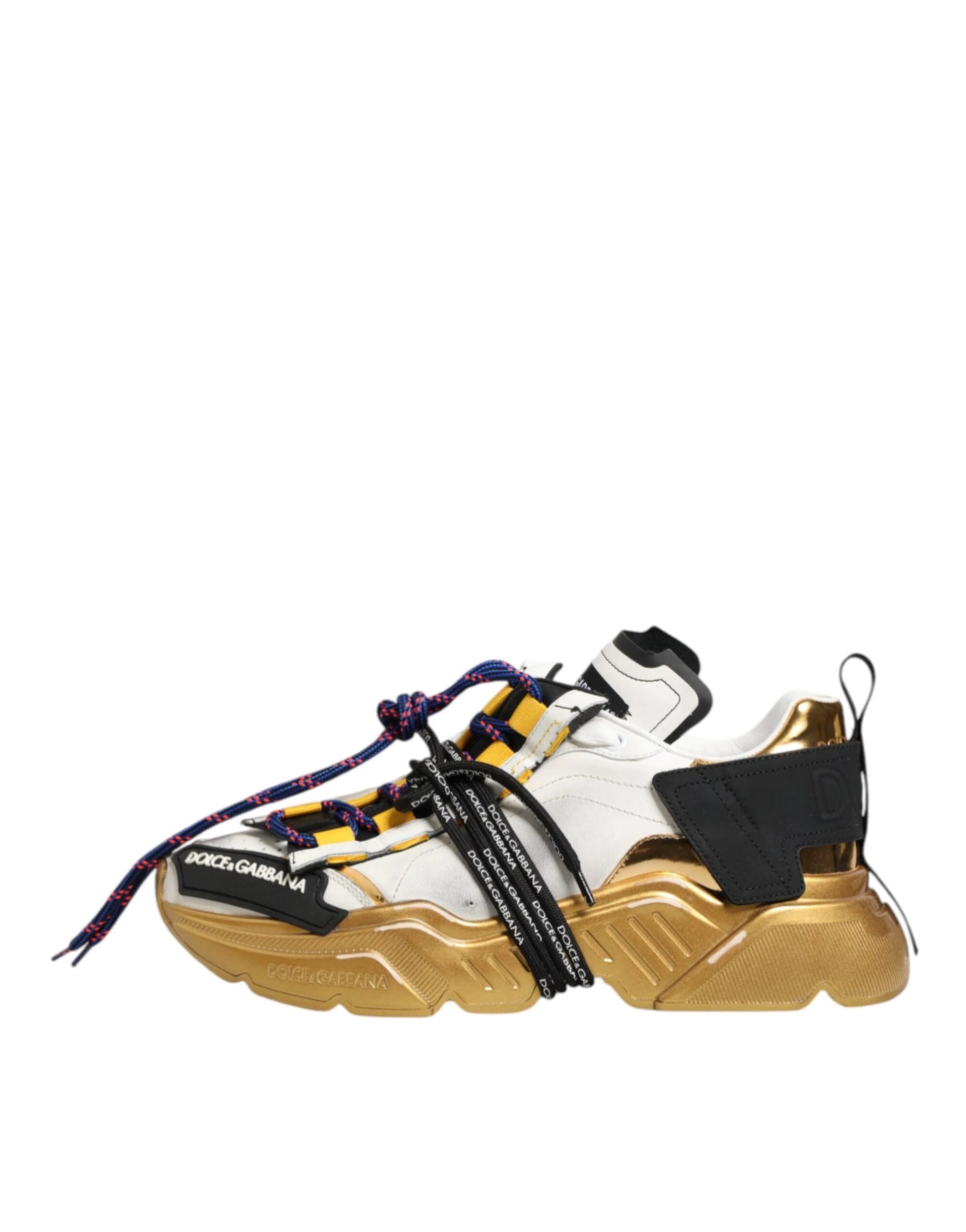 Dolce & Gabbana Multicolor Daymaster Low Top Sneakers Shoes by Dolce & Gabbana