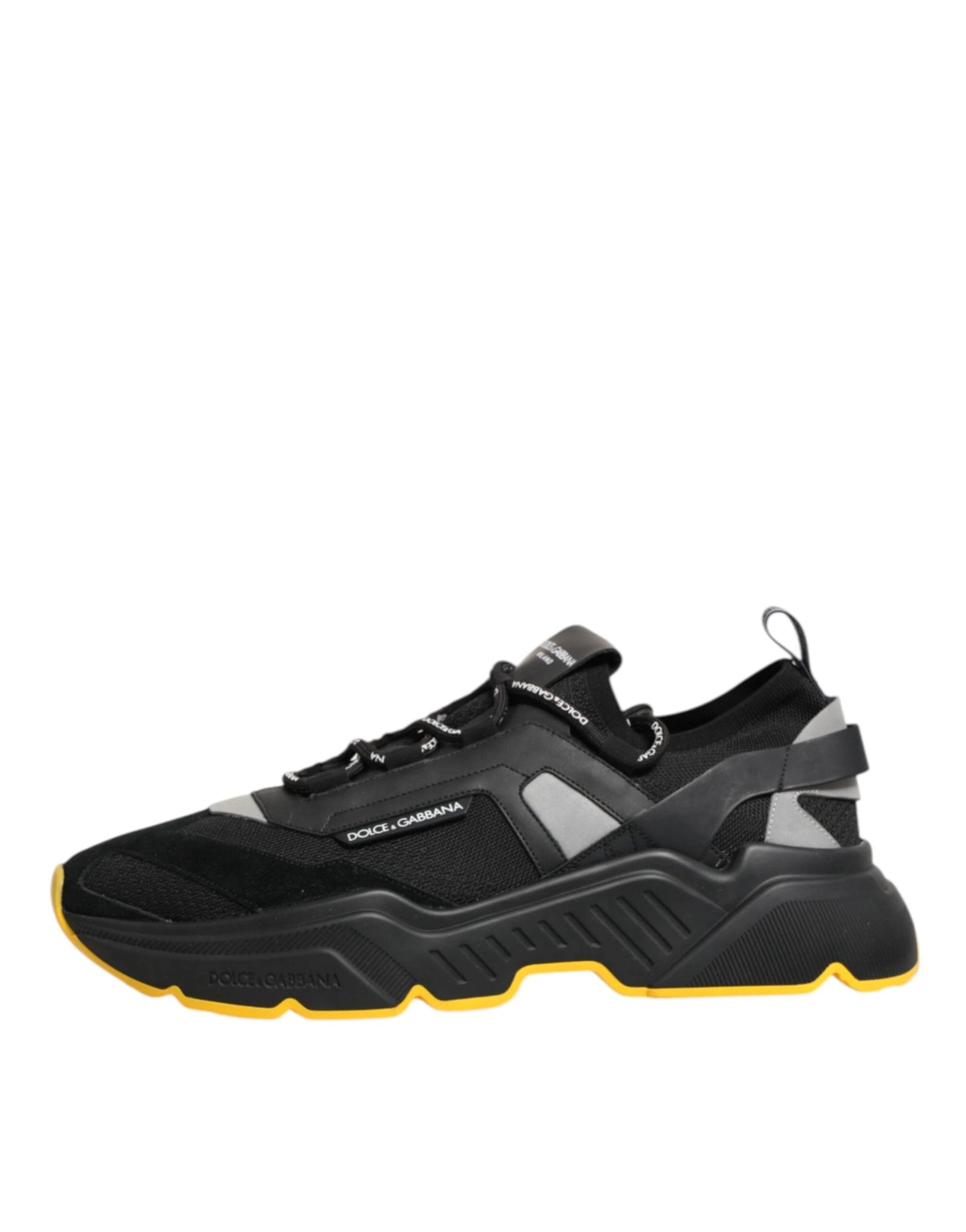 Dolce & Gabbana Black Daymaster Low Top Men Sneakers Shoes by Dolce & Gabbana