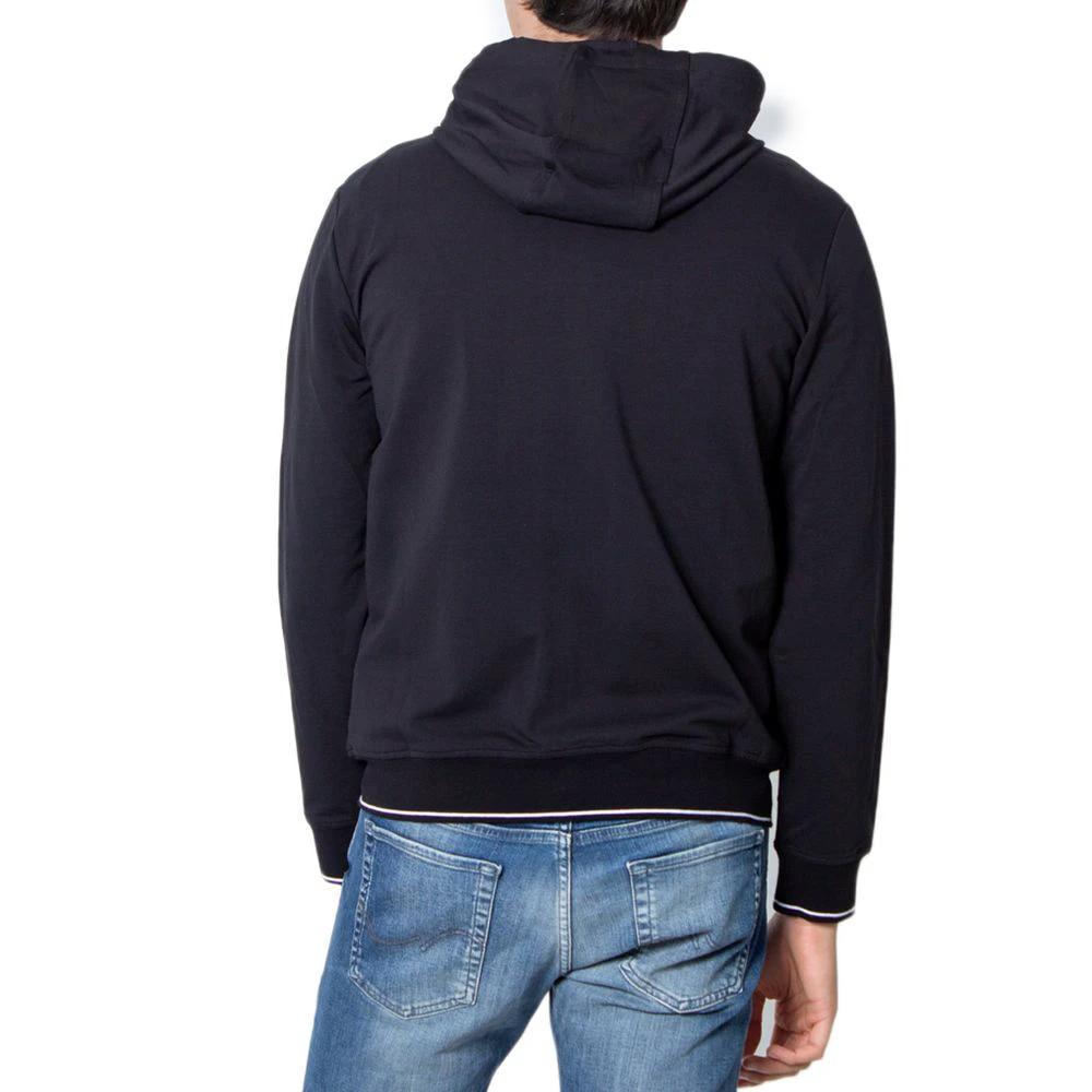 Armani Exchange Black Cotton Hoodie by Armani Exchange