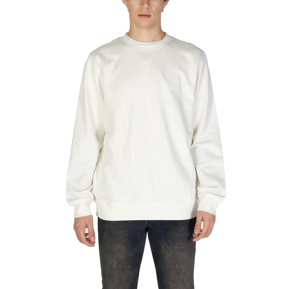 Hugo Boss White Cotton Sweatshirt by Hugo Boss