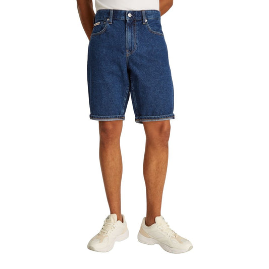Calvin Klein Jeans Regular Bermuda Shorts Blue Cotton – Authentic | HBPS