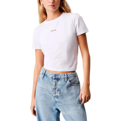 Calvin Klein Jeans White Recycled Cotton Sportswear by Calvin Klein Jeans