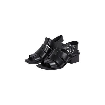 Calvin Klein Jeans Black Polyester Flat Sandals by Calvin Klein Jeans