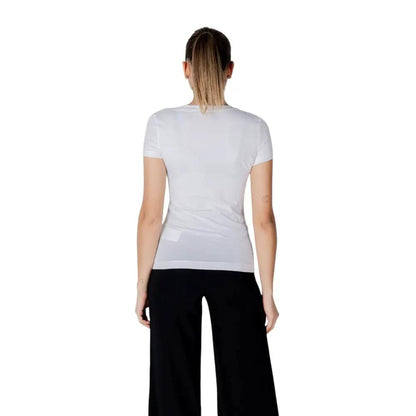 Guess White Cotton T-Shirt by Guess