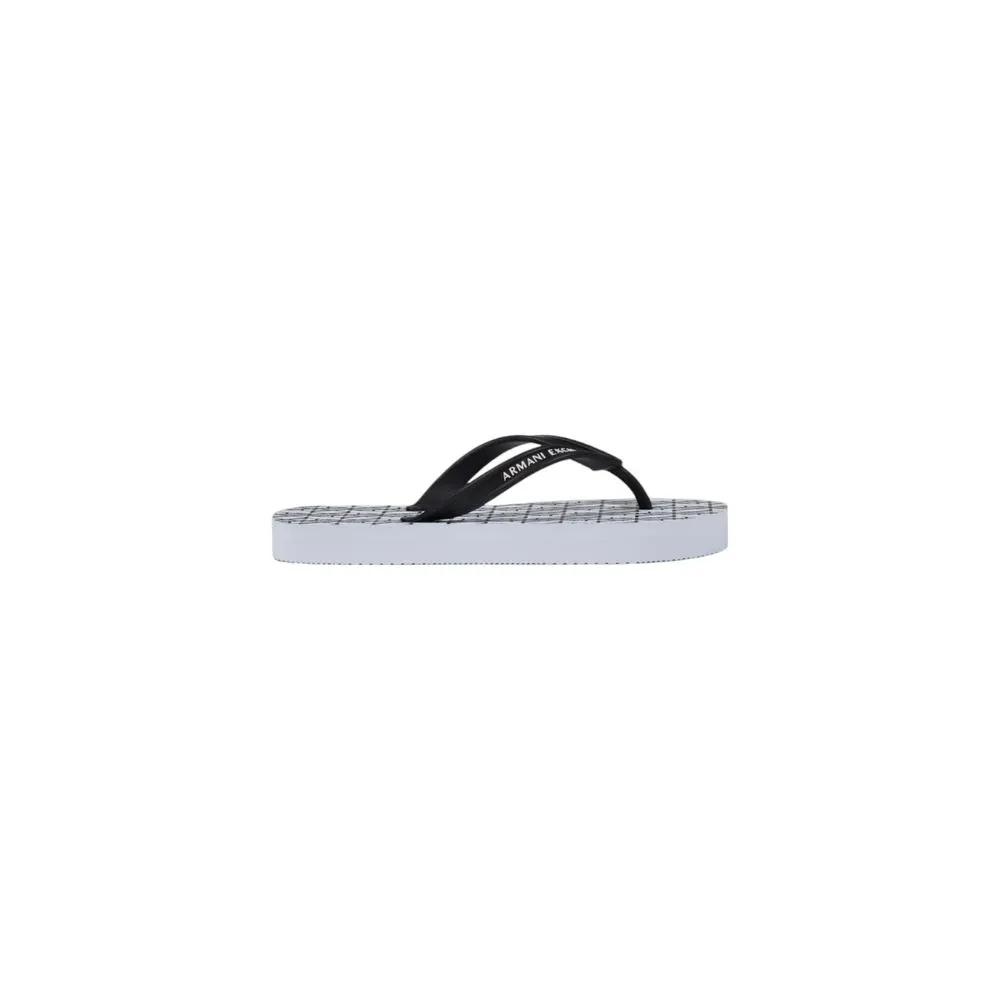 Armani Exchange White Rubber Flip-Flop Sandals by Armani Exchange
