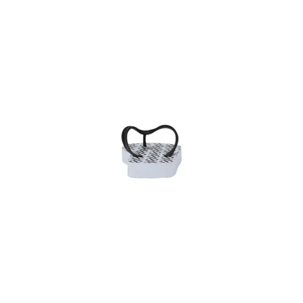 Armani Exchange White Rubber Flip-Flop Sandals by Armani Exchange