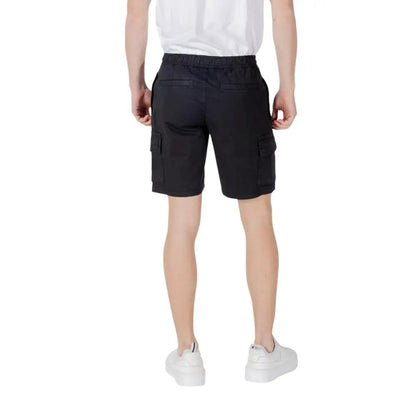 Hugo Boss Black Cotton Bermuda Shorts by Hugo Boss