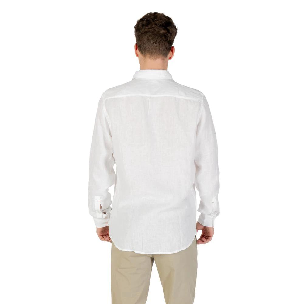 Hugo Boss White Linen Dress Shirt by Hugo Boss