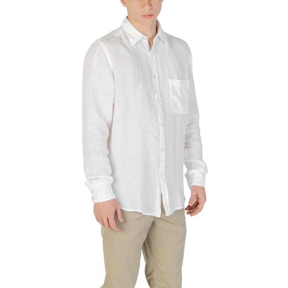 Hugo Boss White Linen Dress Shirt by Hugo Boss