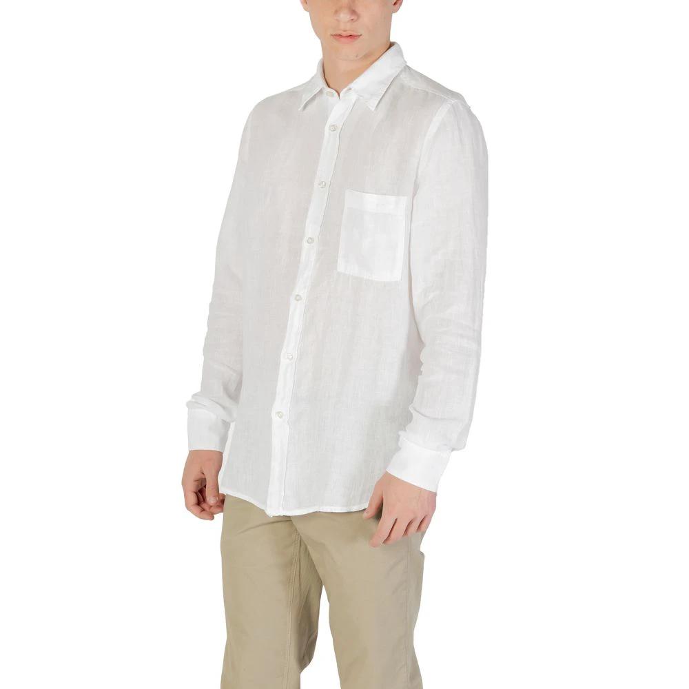 Hugo Boss White Linen Dress Shirt by Hugo Boss
