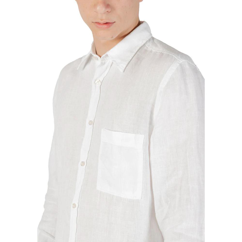 Hugo Boss White Linen Dress Shirt by Hugo Boss