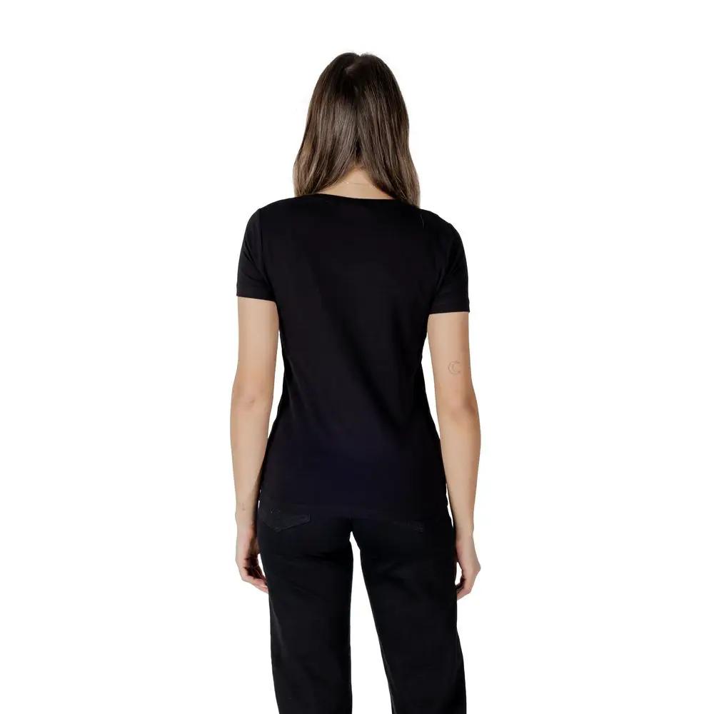 EA7 Emporio Armani Black Cotton T-Shirt by EA7 Emporio Armani