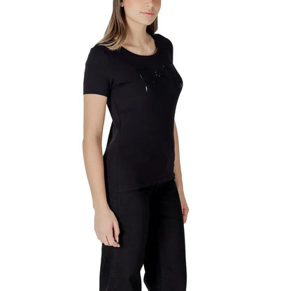 EA7 Emporio Armani Black Cotton T-Shirt by EA7 Emporio Armani