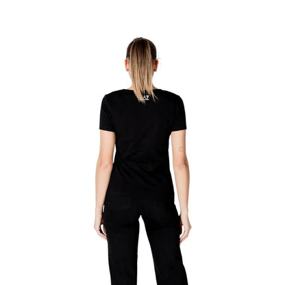 EA7 Emporio Armani Black Cotton T-Shirt by EA7 Emporio Armani