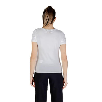 EA7 Emporio Armani White Cotton T-Shirt by EA7 Emporio Armani